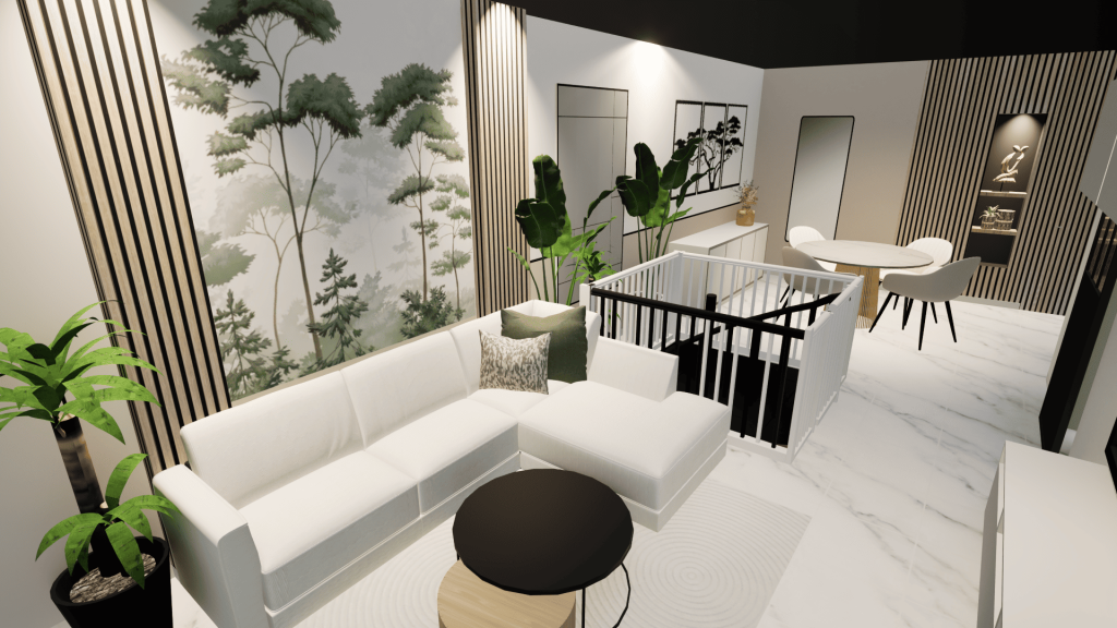 Idée Déco 3D séjour salon